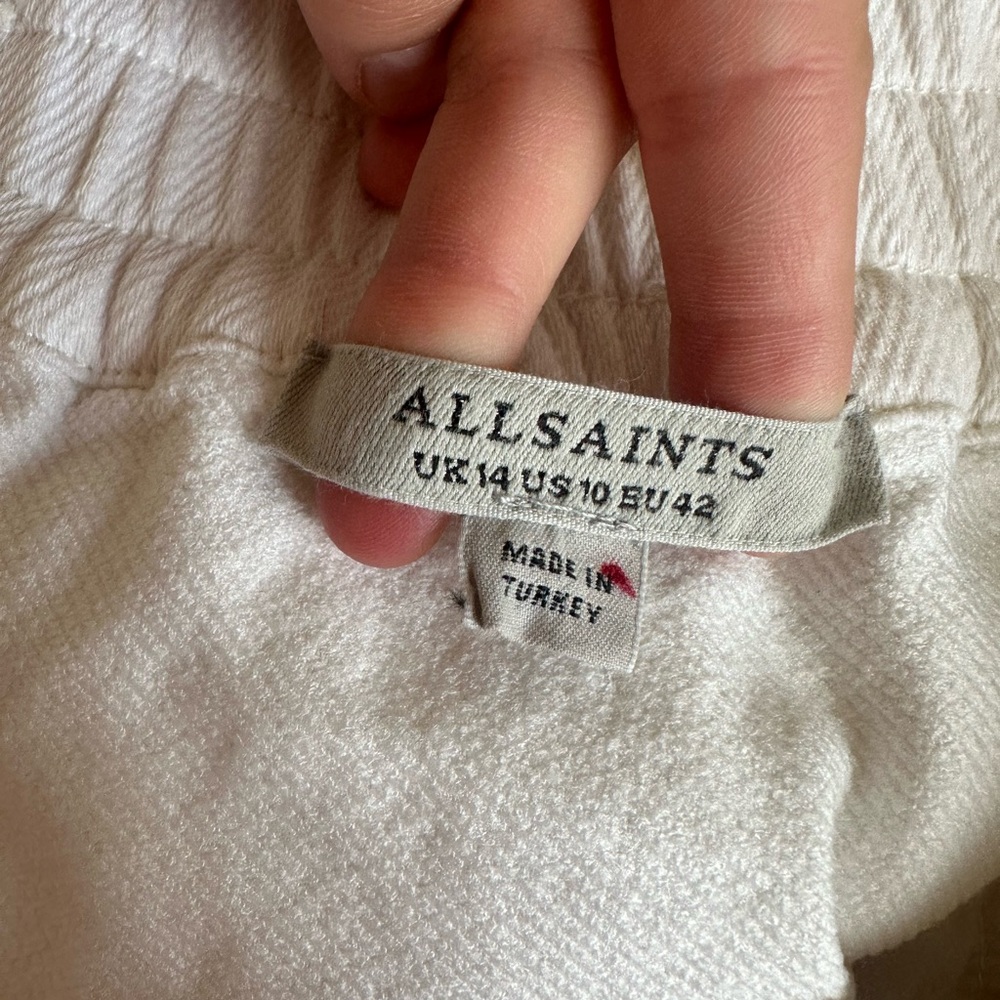 All Saints White Joggers - Picture 4 of 16